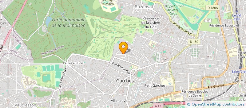 localisation de l'entreprise ASTA à GARCHES