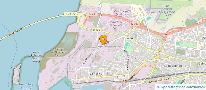 localisation de l'entreprise ASTAC  LA ROCHELLE