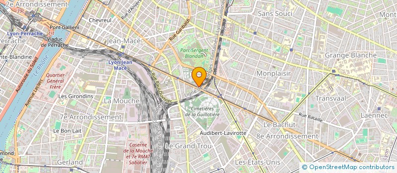 localisation de l'entreprise ASTAC  LYON