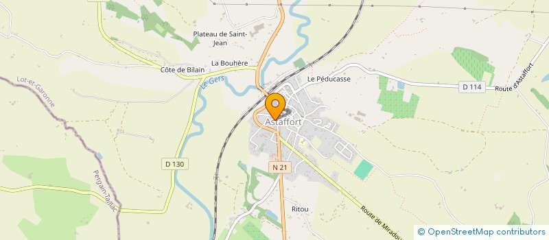 localisation de l'entreprise ASTAFFORT COMMUNE CITOYENNE  ASTAFFORT