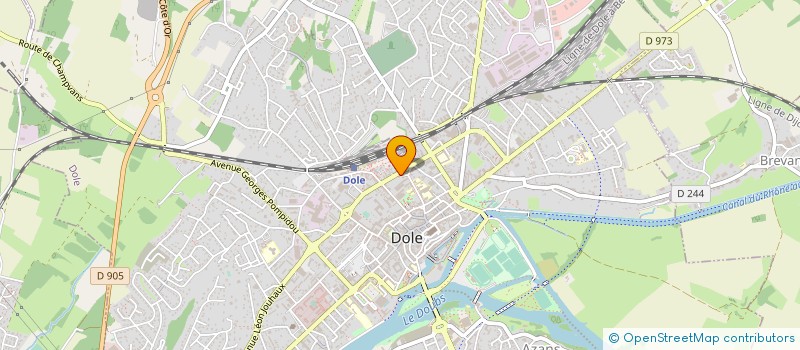 localisation de l'entreprise ASTALDO à DOLE