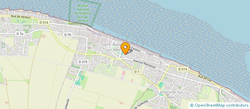 localisation de l'entreprise ASTAM  SAINT-AUBIN-SUR-MER