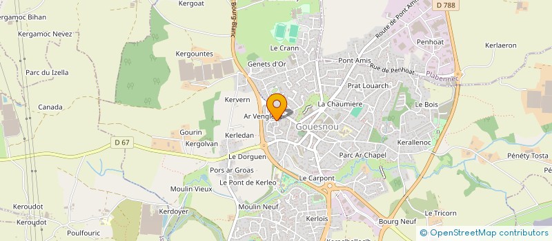 localisation de l'entreprise ASTAN à GOUESNOU