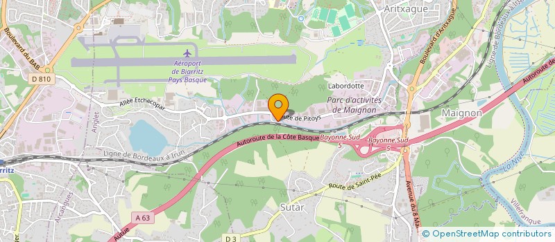 localisation de l'entreprise ASTARAC PATRIMOINE  ANGLET