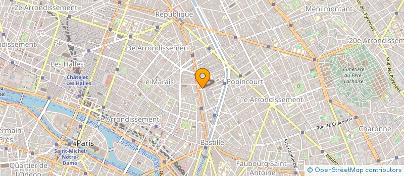 localisation de l'entreprise ASTARTE  PARIS