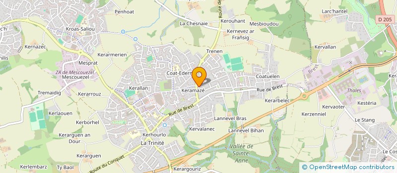 localisation de l'entreprise ASTAXI  PLOUZANE