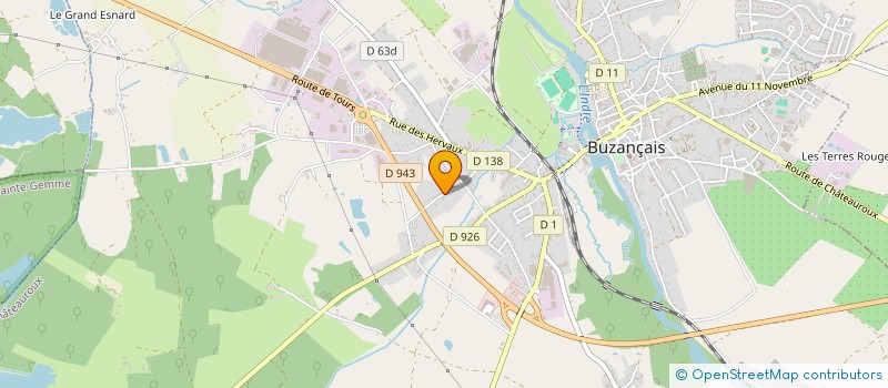 localisation de l'entreprise ASTB BUZANCAIS à BUZANCAIS