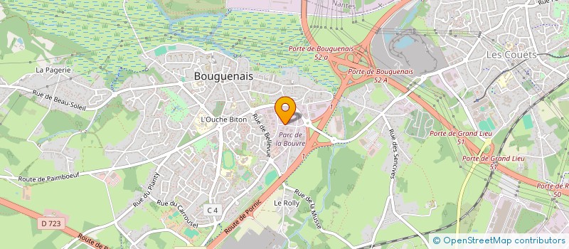 localisation de l'entreprise ASTBI à BOUGUENAIS