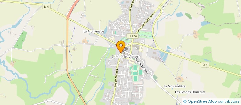 localisation de l'entreprise ASTC à COSSE-LE-VIVIEN
