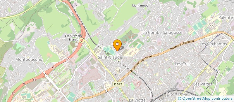 localisation de l'entreprise ASTE à BESANCON