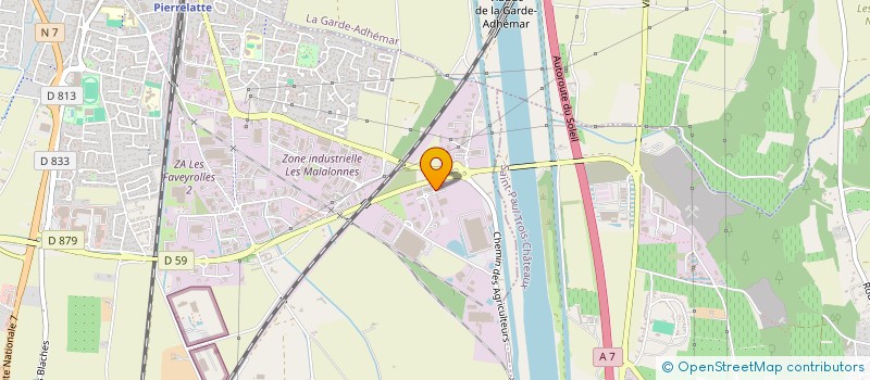 localisation de l'entreprise ASTEC INDUSTRIES  PIERRELATTE