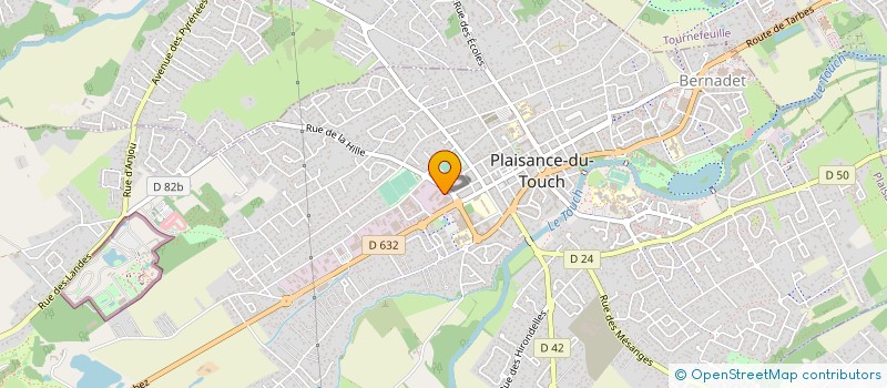 localisation de l'entreprise ASTEC SUD-OUEST  PLAISANCE-DU-TOUCH