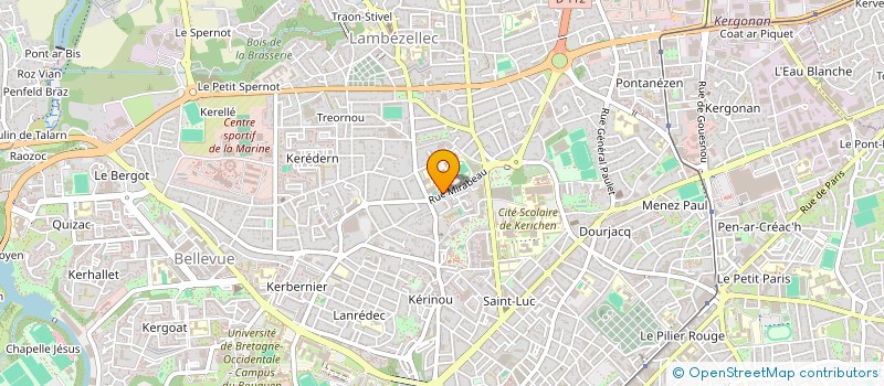 localisation de l'entreprise ASTECE à BREST