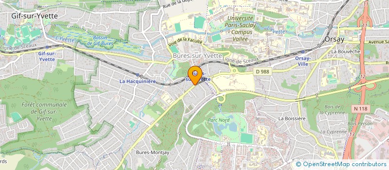 localisation de l'entreprise ASTEEM à BURES-SUR-YVETTE