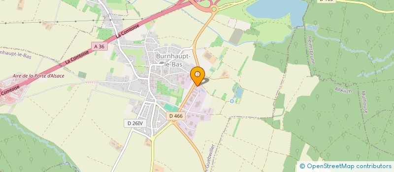 localisation de l'entreprise ASTEF  BURNHAUPT-LE-BAS