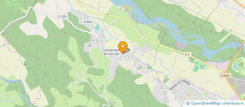 localisation de l'entreprise ASTEK à ARBUS