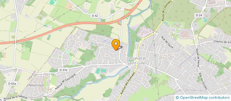 localisation de l'entreprise ASTEL  LA SALVETAT-SAINT-GILLES