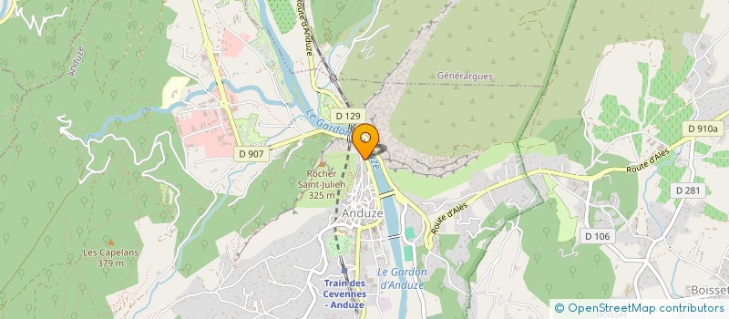 localisation de l'entreprise ASTELIER DE L'HABITAT à ANDUZE