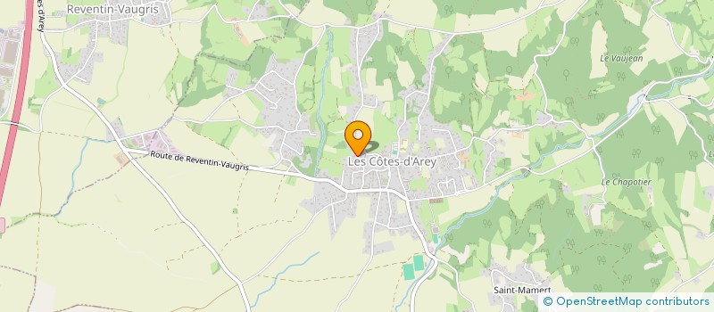 localisation de l'entreprise ASTELINE  LES COTES-D'AREY