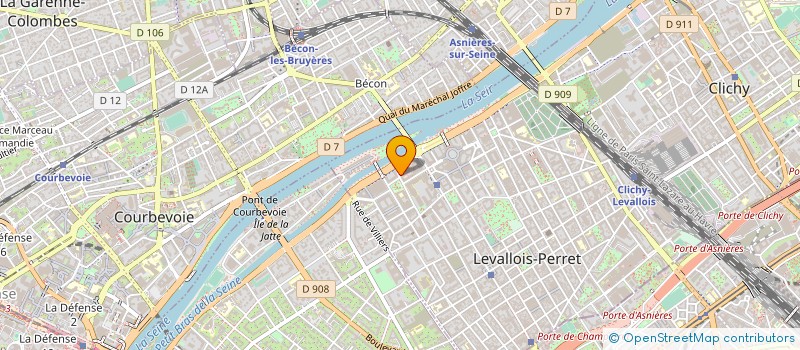 localisation de l'entreprise ASTELLAS PHARMA à LEVALLOIS-PERRET
