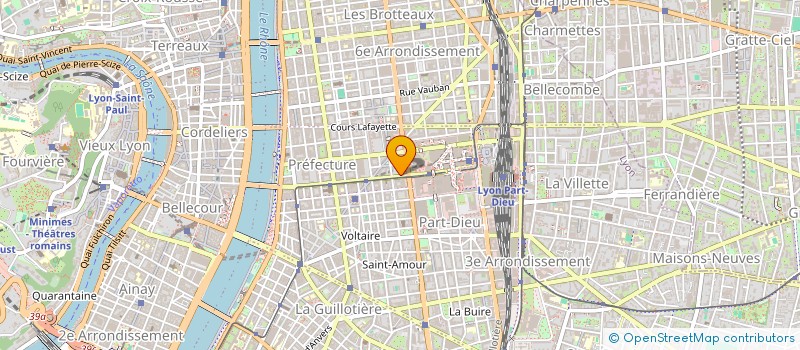 localisation de l'entreprise ASTER à LYON