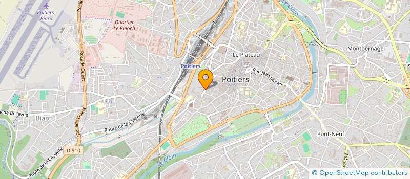 localisation de l'entreprise ASTER à POITIERS