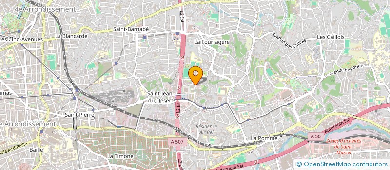 localisation de l'entreprise ASTER à MARSEILLE