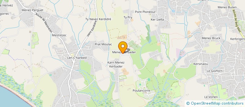 localisation de l'entreprise ASTER à FOUESNANT