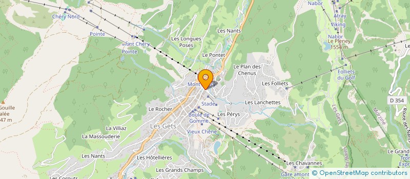 localisation de l'entreprise ASTER  LES GETS