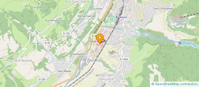 localisation de l'entreprise ASTER  BRIANCON