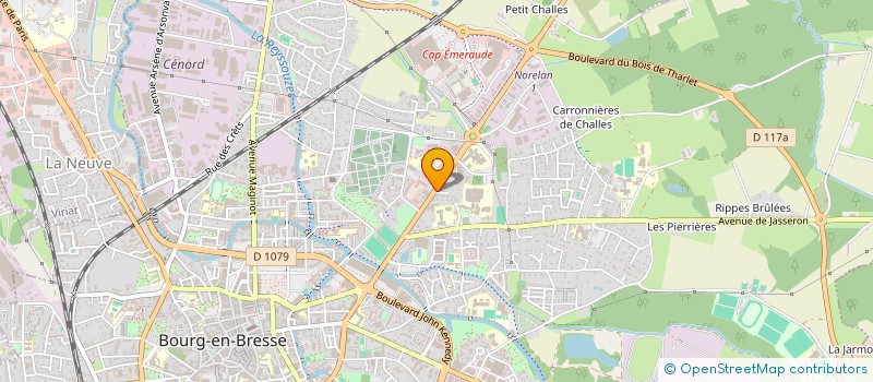 localisation de l'entreprise ASTER à BOURG-EN-BRESSE
