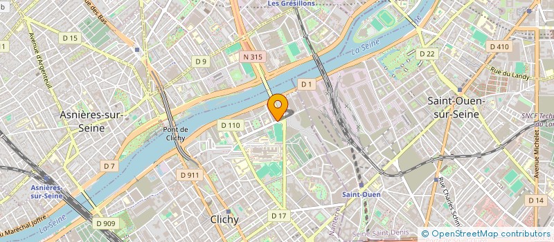 localisation de l'entreprise ASTER à CLICHY
