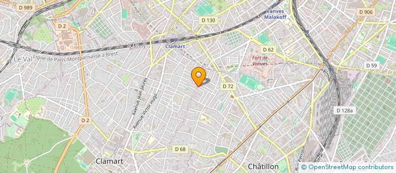 localisation de l'entreprise ASTER à CLAMART