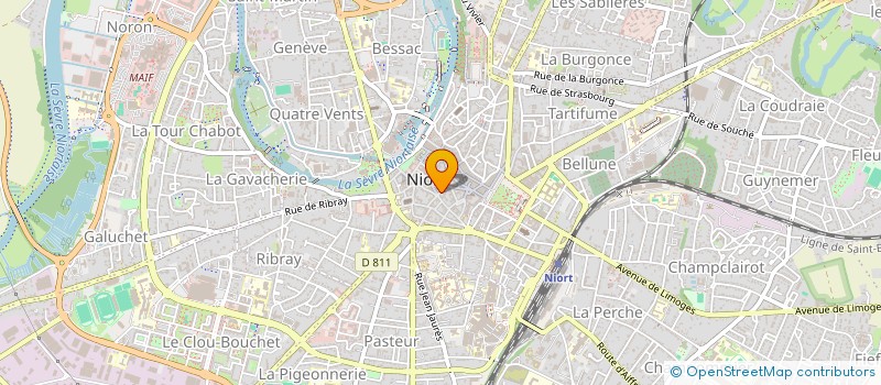 localisation de l'entreprise ASTER  NIORT