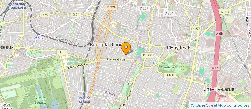 localisation de l'entreprise ASTER à BOURG-LA-REINE