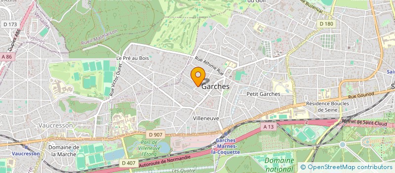 localisation de l'entreprise ASTER à GARCHES