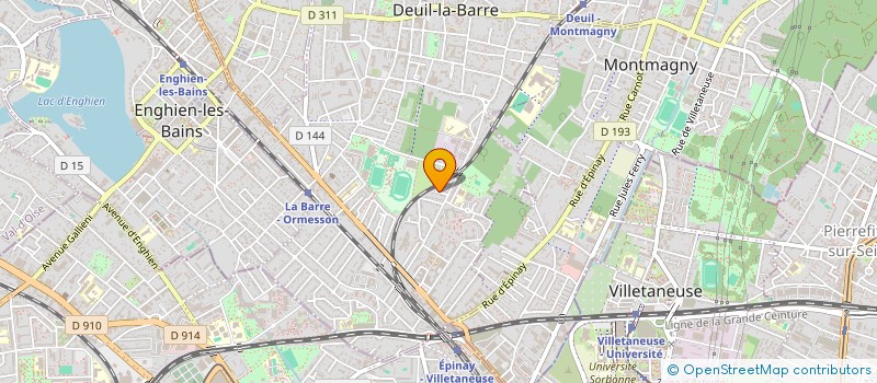 localisation de l'entreprise ASTER  DEUIL-LA-BARRE