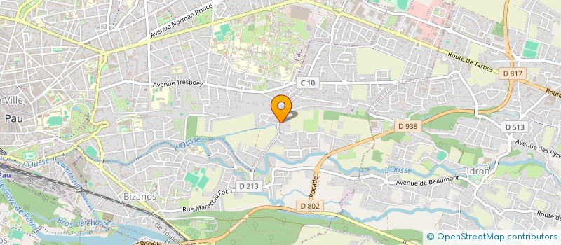 localisation de l'entreprise ASTER  BIZANOS