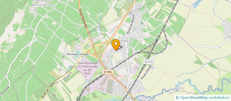 localisation de l'entreprise ASTER  CORPEAU