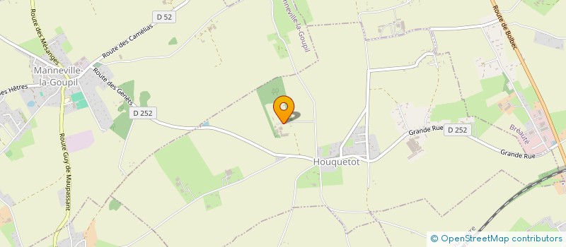 localisation de l'entreprise ASTER  HOUQUETOT