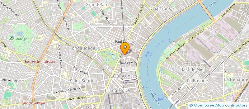 localisation de l'entreprise ASTER DESIGN à BORDEAUX
