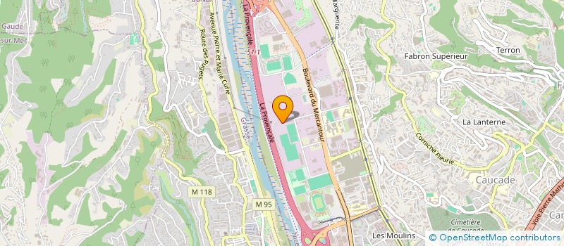 localisation de l'entreprise ASTER ELEC  NICE