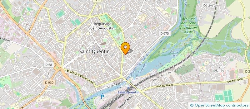 localisation de l'entreprise ASTER INTERNATIONAL à SAINT-QUENTIN