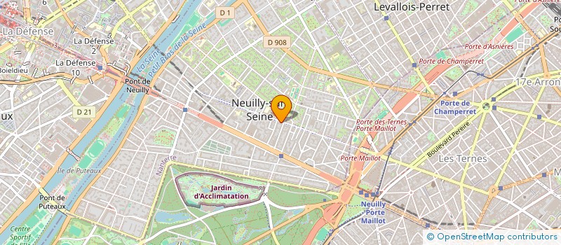 localisation de l'entreprise ASTER STUDIO à NEUILLY-SUR-SEINE