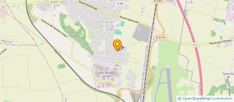 localisation de l'entreprise ASTER - X  PUSIGNAN