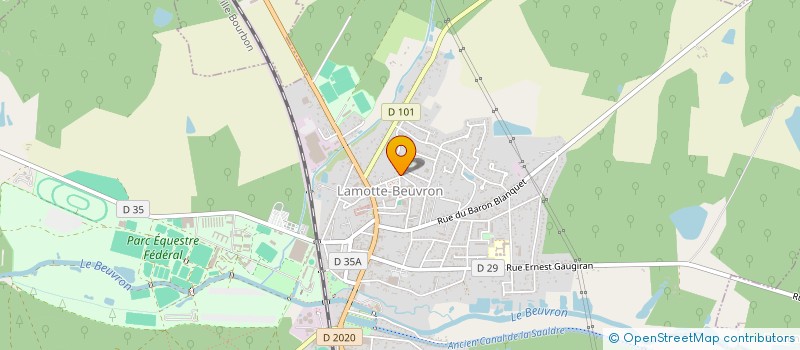 localisation de l'entreprise ASTERALE à LAMOTTE-BEUVRON