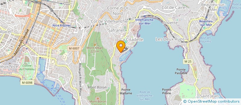 localisation de l'entreprise ASTERFOX à VILLEFRANCHE-SUR-MER