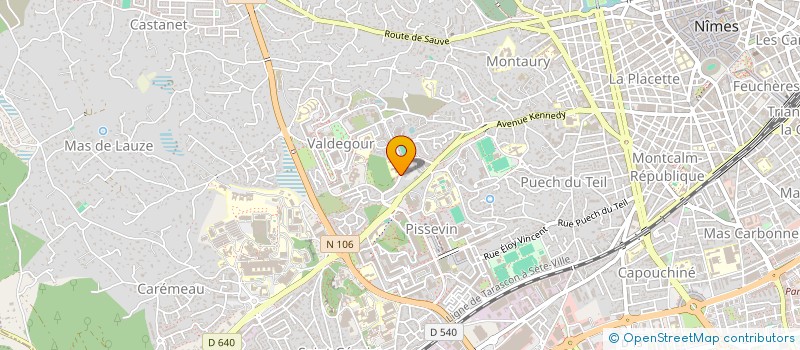 localisation de l'entreprise ASTERIA à NIMES
