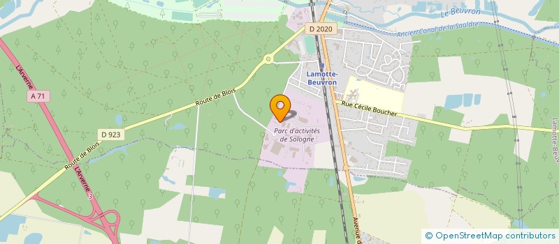 localisation de l'entreprise ASTERIA  LAMOTTE-BEUVRON