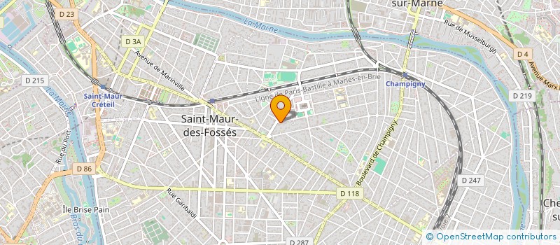 localisation de l'entreprise ASTERIA à SAINT-MAUR-DES-FOSSES